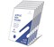 Danoni Clear Acrylic Sign Holder, Document Brochure Display with Vertical Slant - 6 Pack 8.5x11 inches